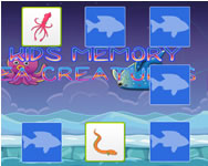 Kids memory sea creatures