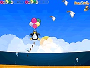 Penguin parachute chase online játék